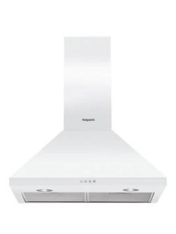 Hotpoint Phpc64Famw 60Cm Chimney Cooker Hood - White